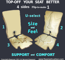 Top Off Seat Better, Select Size & Feel, Support & Comfort